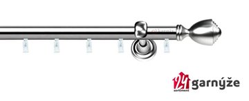 Kovové garnýže jednořadé 19mm - ASPEN AVANTI nerezové