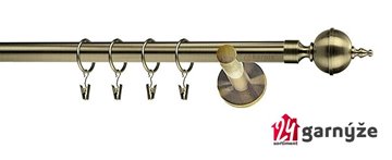 Kovové garnýže jednořadé 19mm - NEO Roxy mosazné