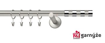 Kovové garnýže jednořadé 19mm - NEO Etiuda chromované