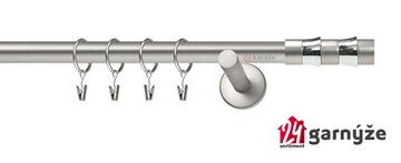 Kovové garnýže jednořadé 19mm - NEO Fresno chromované