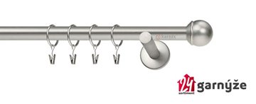 Kovové garnýže jednořadé 19mm - NEO Koule chromované