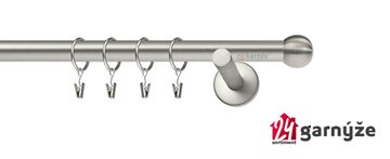 Kovové garnýže jednořadé 19mm - NEO Koule malá chromované