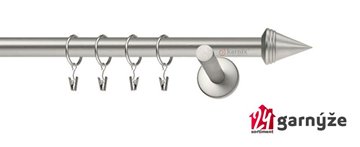 Kovové garnýže jednořadé 19mm - NEO Kužel chromované