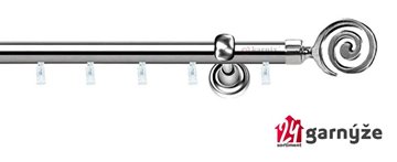 Kovové garnýže jednořadé 19mm - ASPEN CENTO nerezové