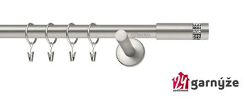 Kovové garnýže jednořadé 19mm - NEO Ostelo crystal chromované