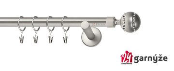 Kovové garnýže jednořadé 19mm - NEO Pico crystal chromované