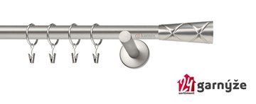 Kovové garnýže jednořadé 19mm - NEO Pino chromované