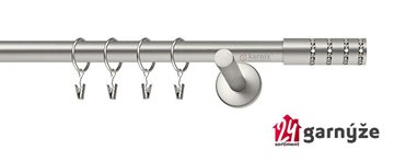 Kovové garnýže jednořadé 19mm - NEO Rosetti crystal chromované