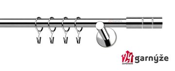 Kovové garnýže jednořadé 19mm - NEO Cylinder nerezové