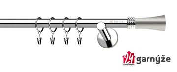 Kovové garnýže jednořadé 19mm - NEO Fiona nerezové