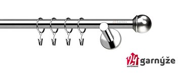 Kovové garnýže jednořadé 19mm - NEO Koule nerezové