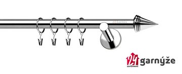 Kovové garnýže jednořadé 19mm - NEO Kužel nerezové