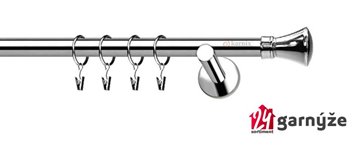 Kovové garnýže jednořadé 19mm - NEO Liberty nerezové