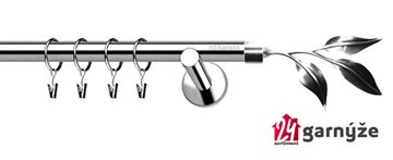 Kovové garnýže jednořadé 19mm - NEO Listí nerezové