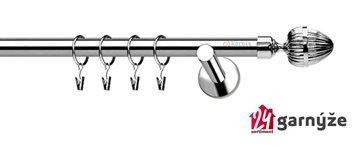 Kovové garnýže jednořadé 19mm - NEO Milano nerezové