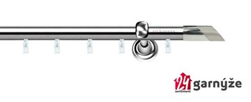 Kovové garnýže jednořadé 19mm - ASPEN FALKO nerezové