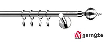 Kovové garnýže jednořadé 19mm - NEO Roxy nerezové