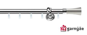 Kovové garnýže jednořadé 19mm - ASPEN FIONA nerezové