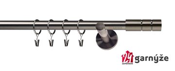 Kovové garnýže jednořadé 19mm - NEO Cylinder antracitové