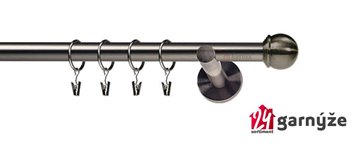 Kovové garnýže jednořadé 19mm - NEO Koule antracitové