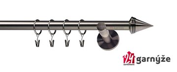 Kovové garnýže jednořadé 19mm - NEO Kužel antracitové