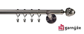 Kovové garnýže jednořadé 19mm - NEO Milano antracitové