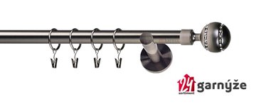 Kovové garnýže jednořadé 19mm - NEO Pico crystal antracitové