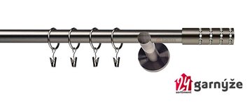 Kovové garnýže jednořadé 19mm - NEO Rosetti crystal antracitové