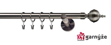 Kovové garnýže jednořadé 19mm - NEO Roxy antracitové