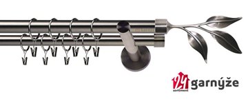 Kovové garnýže dvouřadé 19mm - NEO List antracitové