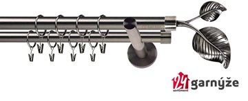 Kovové garnýže dvouřadé 19mm - NEO Sorento antracitové