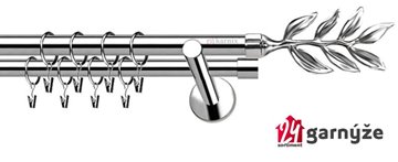 Kovové garnýže dvouřadé 19mm - NEO Aldis nerezové