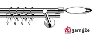 Kovové garnýže dvouřadé 19mm - NEO Mirella nerezové