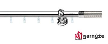 Kovové garnýže jednořadé 19mm - ASPEN OPTIMA nerezové