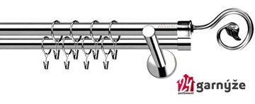 Kovové garnýže dvouřadé 19mm - NEO Spirála nerezové