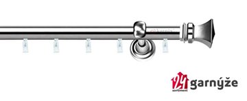 Kovové garnýže jednořadé 19mm - ASPEN ORTO nerezové