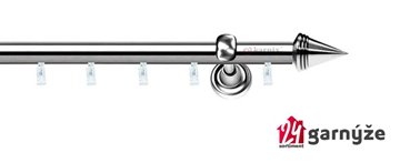 Kovové garnýže jednořadé 19mm - ASPEN KUŽEL nerezové