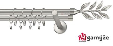 Kovové garnýže dvouřadé 19mm - NEO Aldis chromové