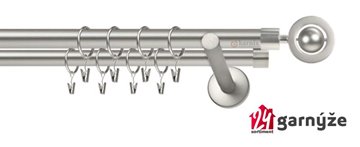 Kovové garnýže dvouřadé 19mm - NEO Alpi chromové