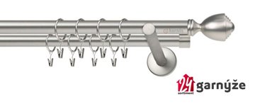 Kovové garnýže dvouřadé 19mm - NEO Avanti chromové