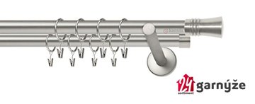 Kovové garnýže dvouřadé 19mm - NEO Capri chromové