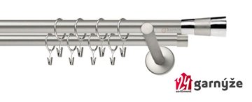 Kovové garnýže dvouřadé 19mm - NEO Doris chromové