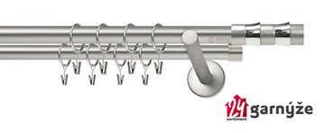 Kovové garnýže dvouřadé 19mm - NEO Fresno chromové