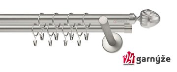 Kovové garnýže dvouřadé 19mm - NEO Milano chromové