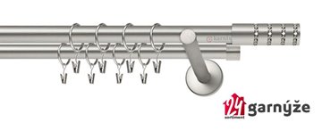 Kovové garnýže dvouřadé 19mm - NEO Rosetti crystal chromové