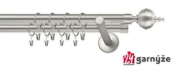 Kovové garnýže dvouřadé 19mm - NEO Roxy chromové