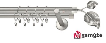 Kovové garnýže dvouřadé 19mm - NEO Sorento chromové