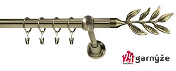 Kovové garnýže jednořadé 19mm - ROMA Aldis mosazné