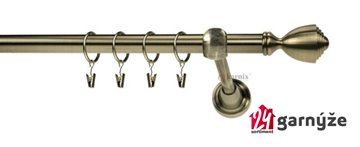 Kovové garnýže jednořadé 19mm - ROMA Avanti mosazné