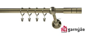 Kovové garnýže jednořadé 19mm - ROMA Cylinder mosazné